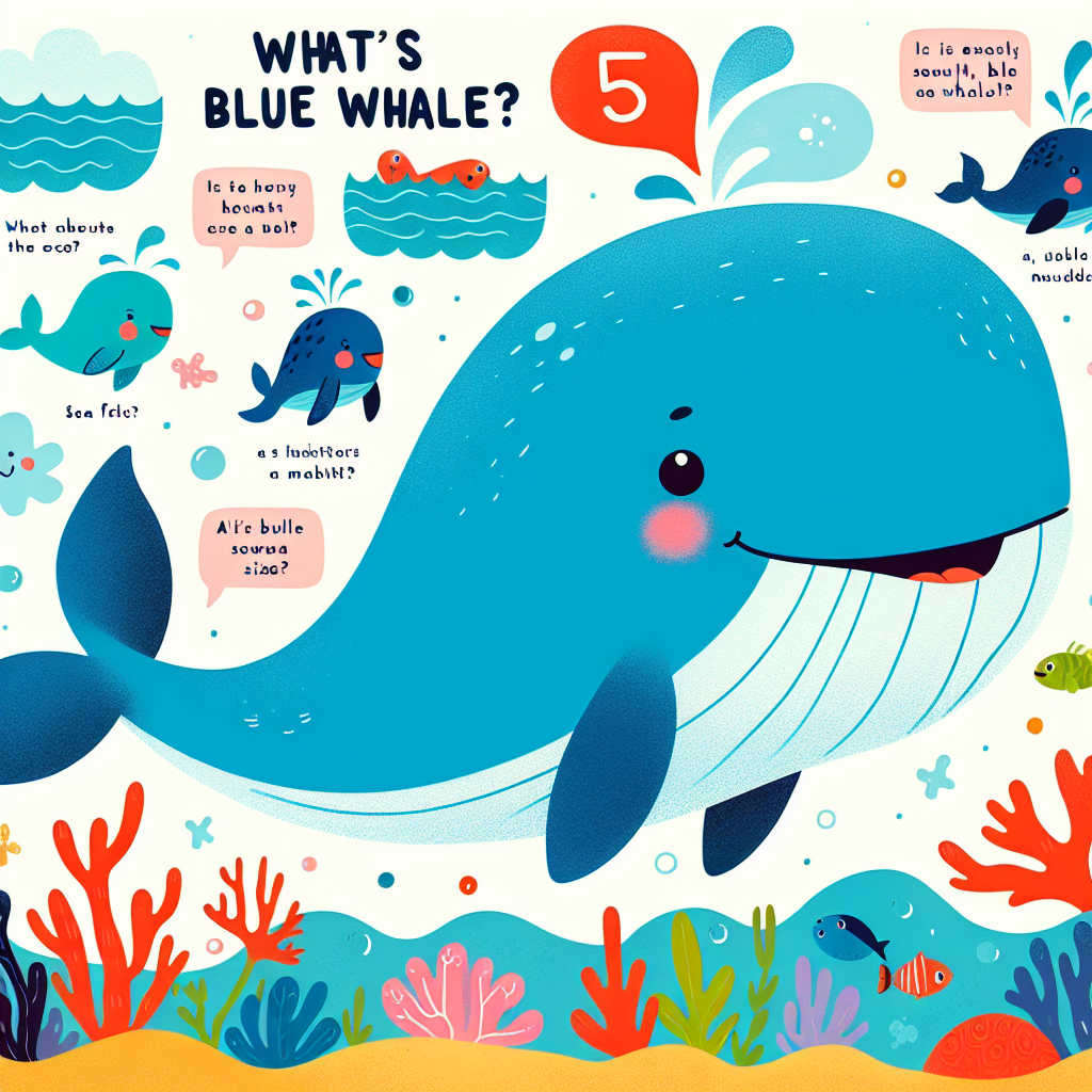 Illustration for What's a blue whale?